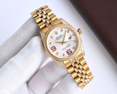 Rolex Datejust 904L Steel Imporeted Mechanical Movement White Dial Watch